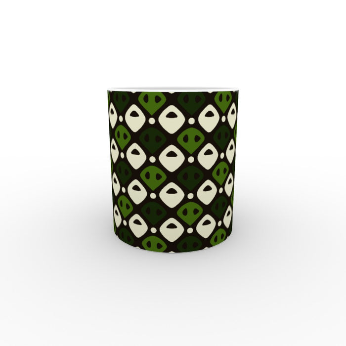 11oz Ceramic Mug - Abstract Green - printonitshop