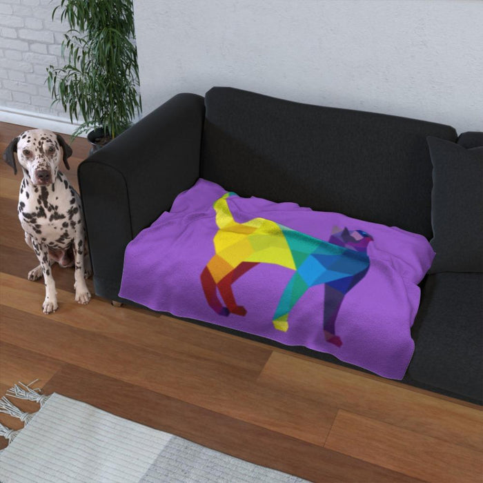 Pet Blankets - Geometric Cat - printonitshop