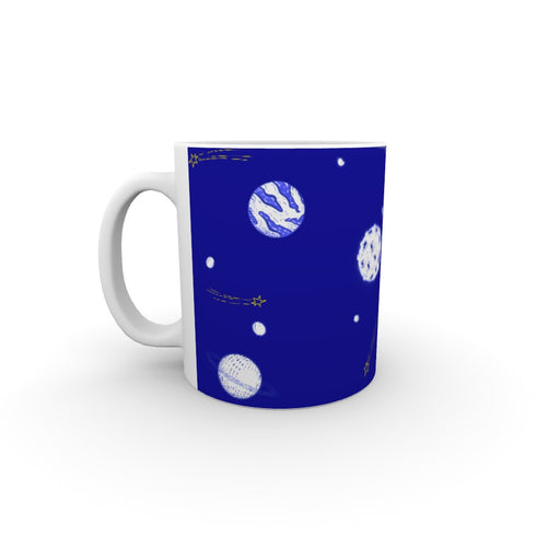 11oz Ceramic Mug - Planets Blue - printonitshop