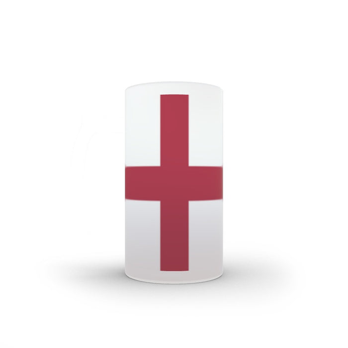 16oz Frosted Glass Stein - St. Georges Cross - printonitshop