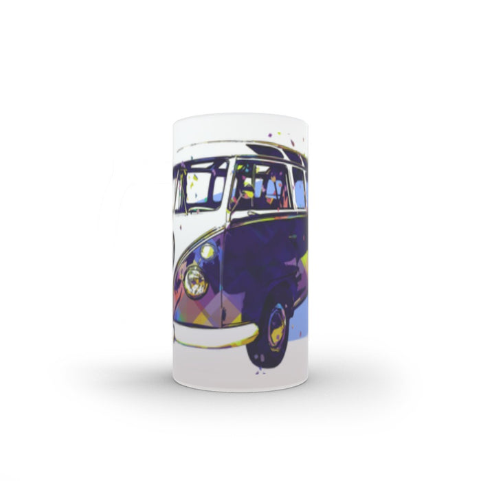 160z Frosted Glass Stein - Classic Camper - printonitshop