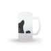 16oz Frosted Stein Glass - Kitty - printonitshop